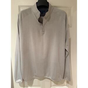 Peter Millar Crown Crafted Qtr Zip XL Grey Excellent